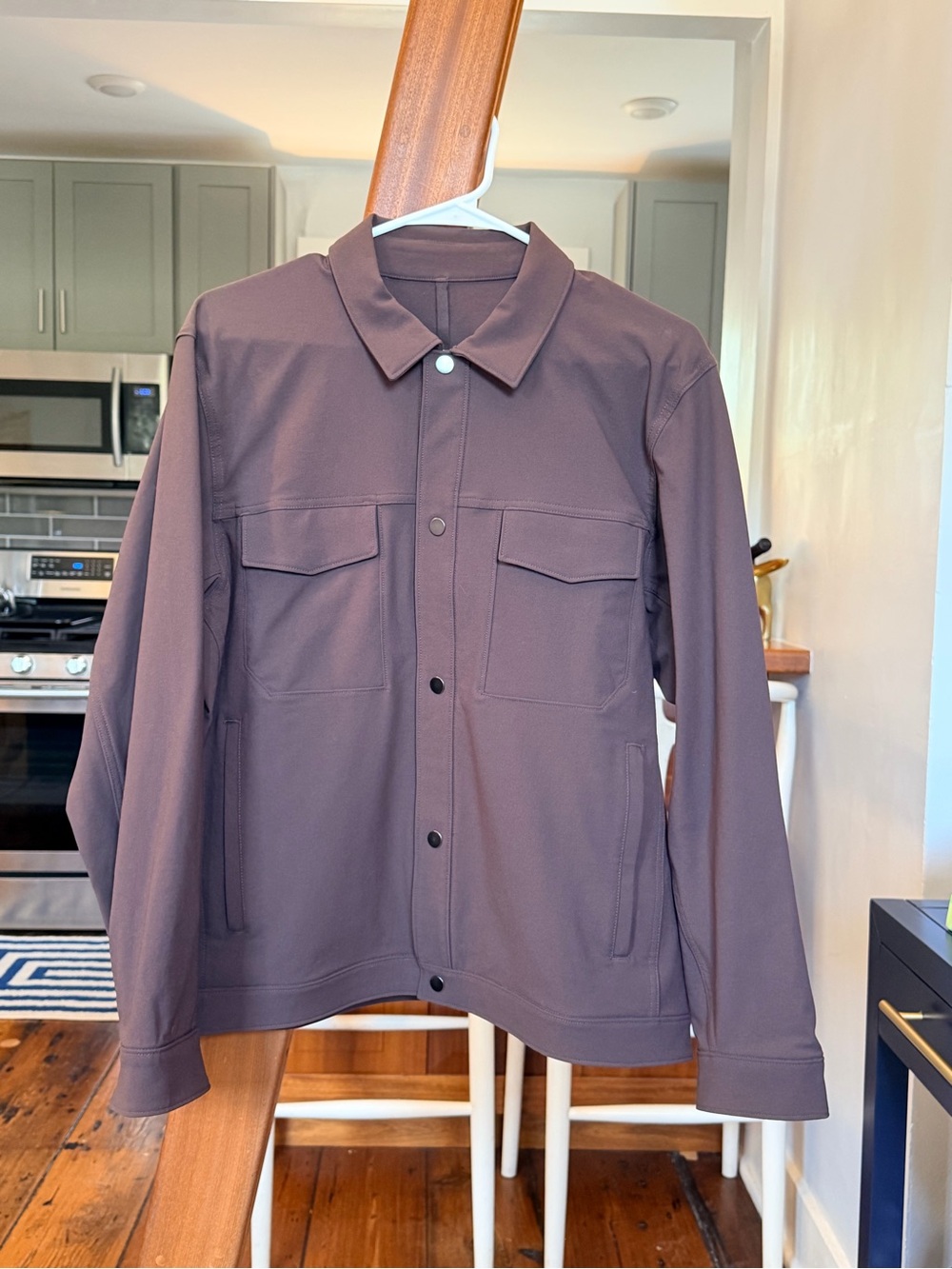 lululemon athletica Men's Lightweight Shirt Jacket in Brown (espresso)